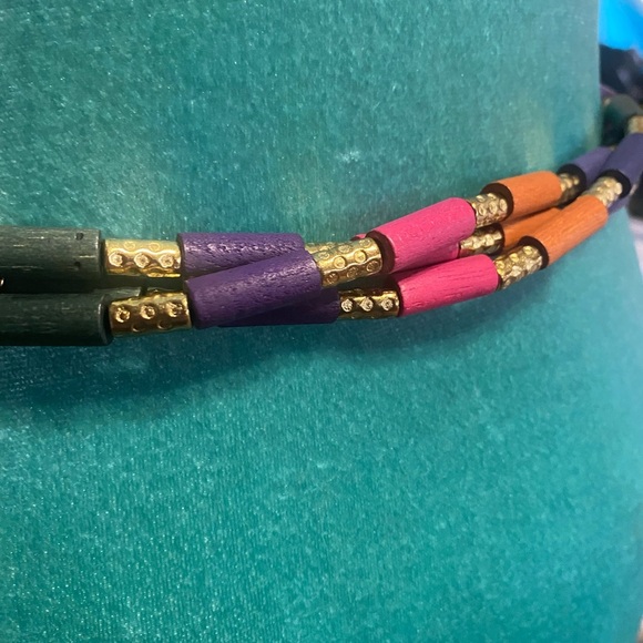 Vintage belt with beads 4-6 - Picture 4 of 5